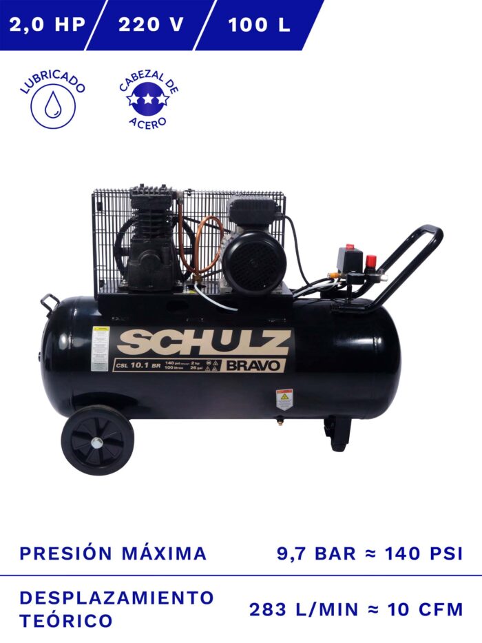 COMPRESOR SCHULZ CSL-10.1/100 FRENTE