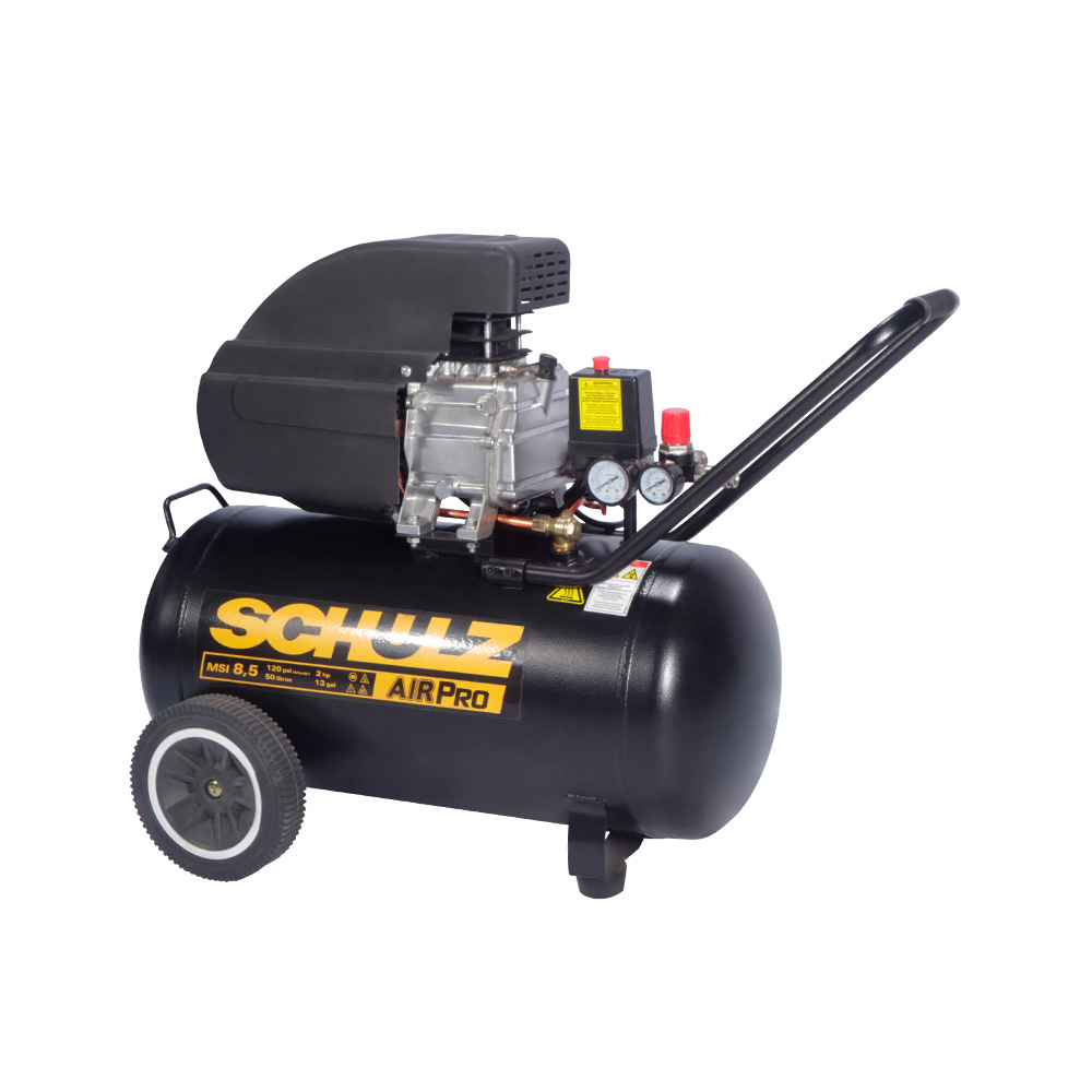 COMPRESOR DE AIRE SCHULZ MSI-8.5 2HP 50L CON KIT ACCESORIOS 3PZS - Imagen 3