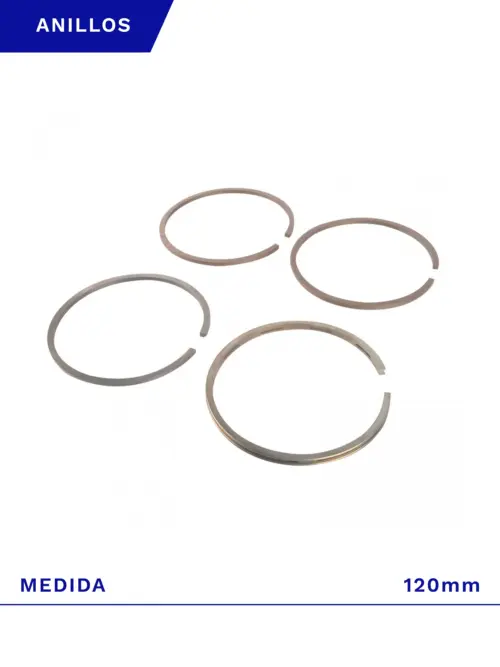 JUEGO DE ANILLOS BP 120MM PARA COMPRESOR SCHULZ MSV 30 MAX / 40 MAX
