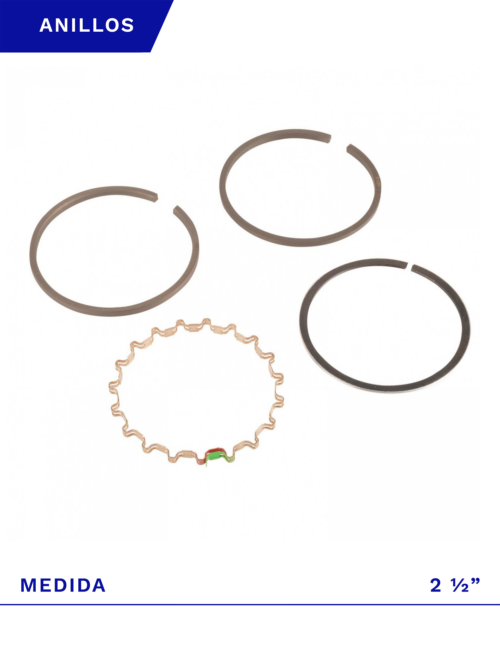JUEGO DE ANILLOS COMPRESOR 2 1/2 PULGADAS PARA CSL 10 / CSL 15 BR